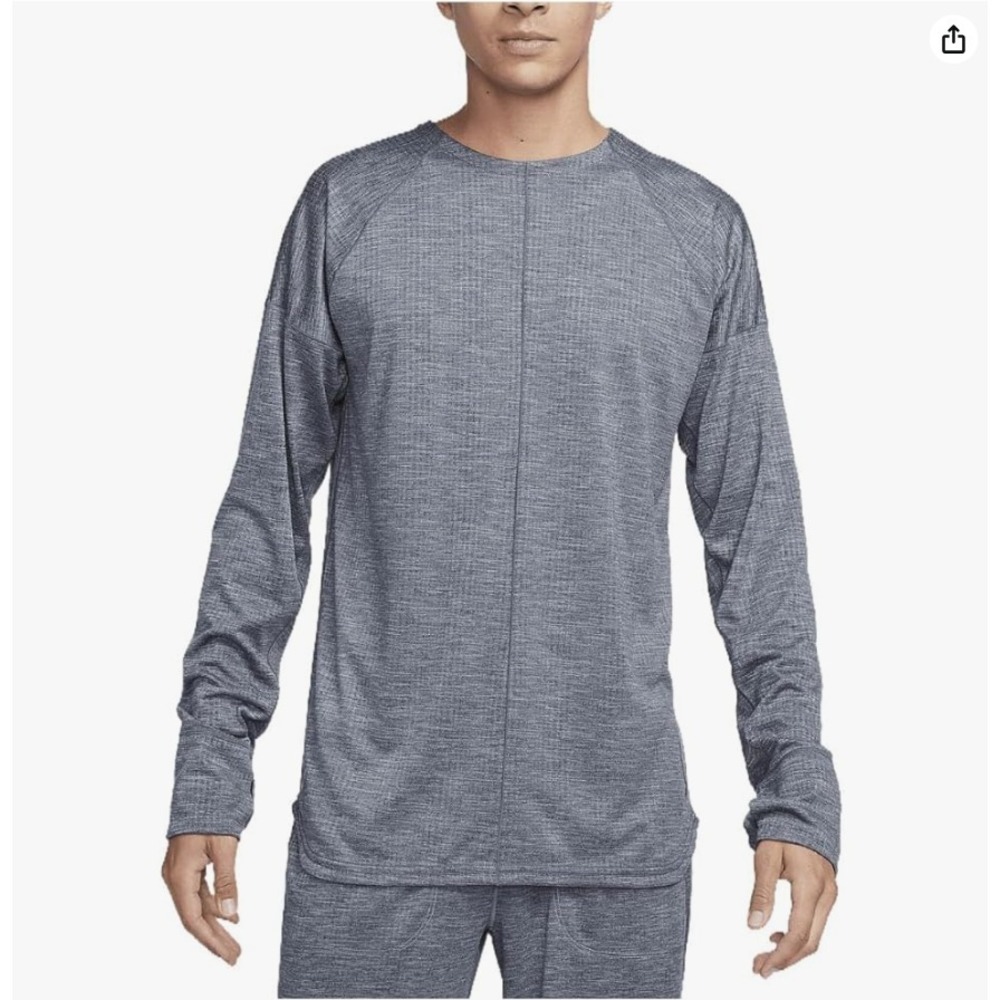 Nike Men's Size S - YOGA Dri-FIT Crew Top FB7775-065